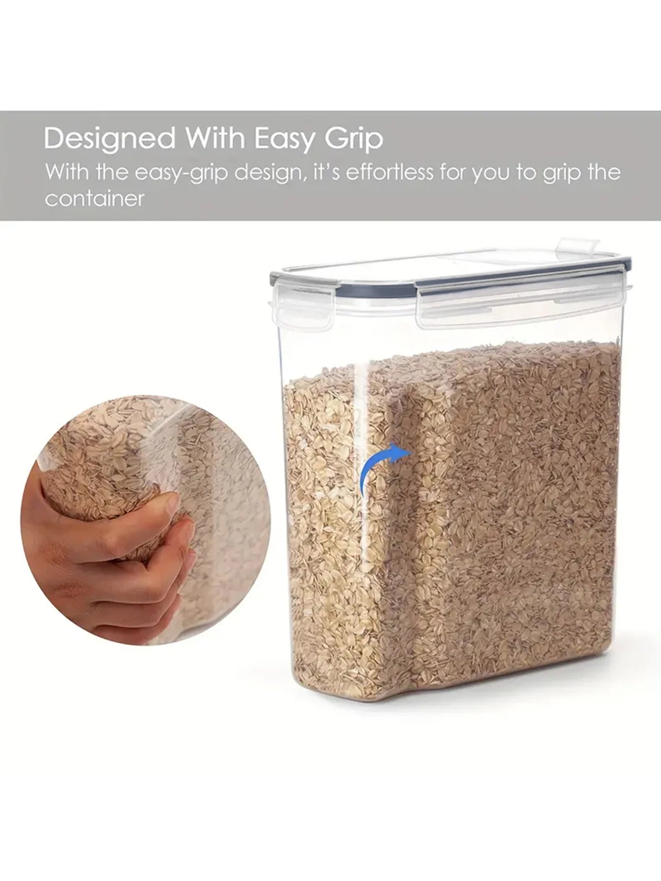 4pcs Large Airtight Food Storage Containers With Lids