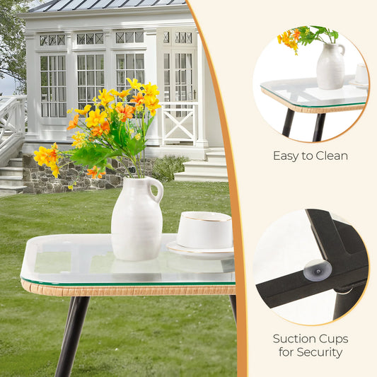 5 Piece Wicker Bistro Set