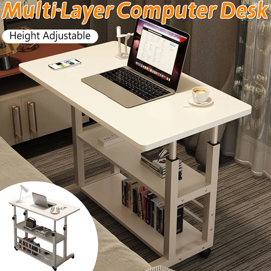 Multi-Level Standing Desk Height Adjustable Wooden Workstation, Work Table or Bedside Table