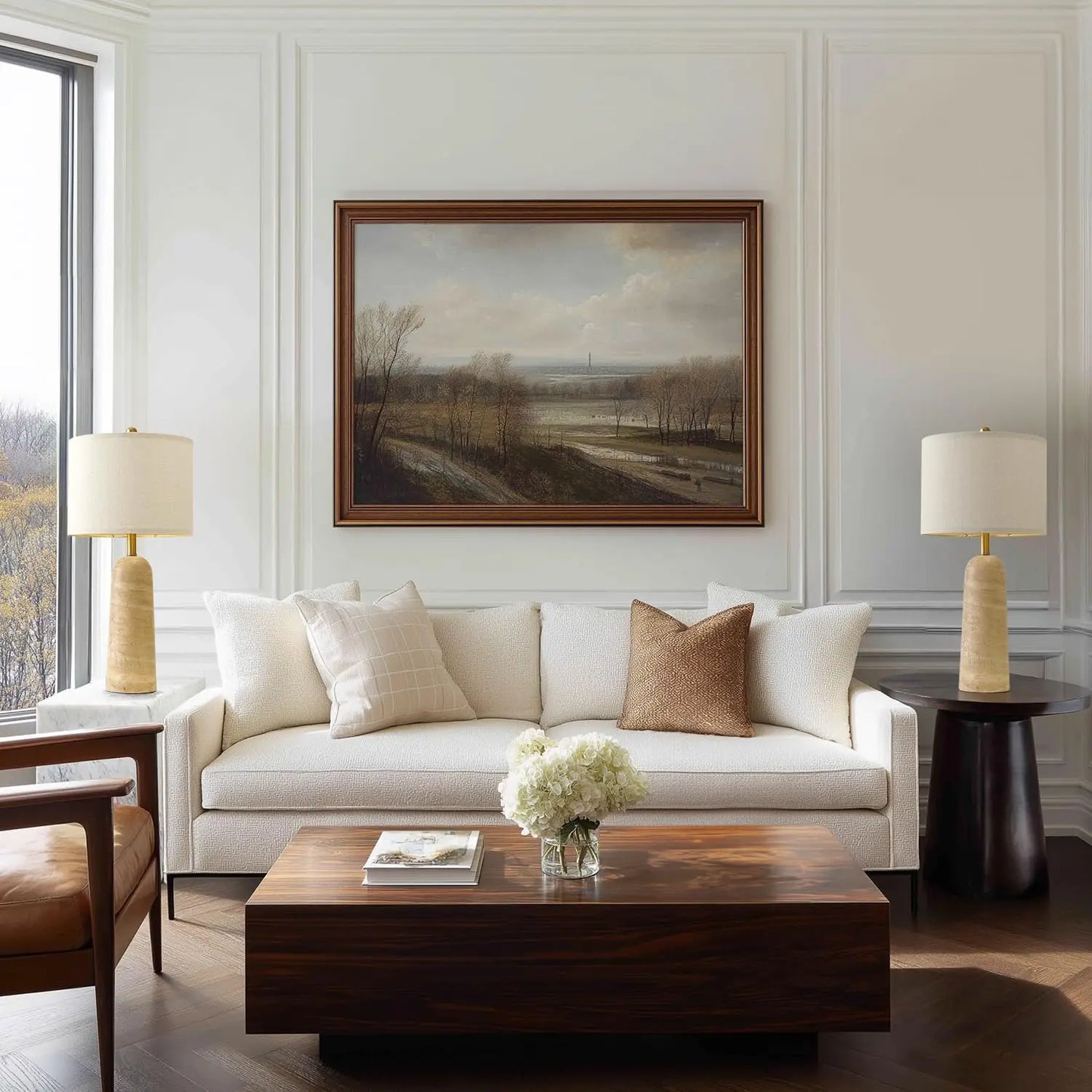 Modern Table Lamp, Set of 2 with Shades