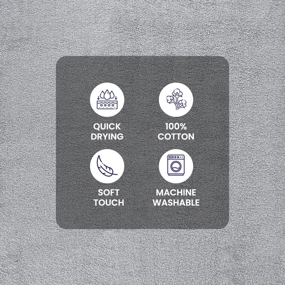 10 Piece Towel Set Durable Fade Resistant Popcorn Texture