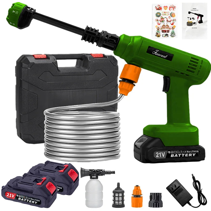Cordless High Pressure Washer Portable Electric Pressure Washer w/Hose