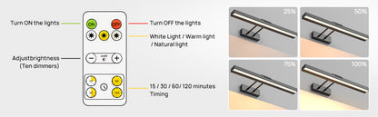 16in Wireless Dimmable Art Light with Remote Control, Rechargeable