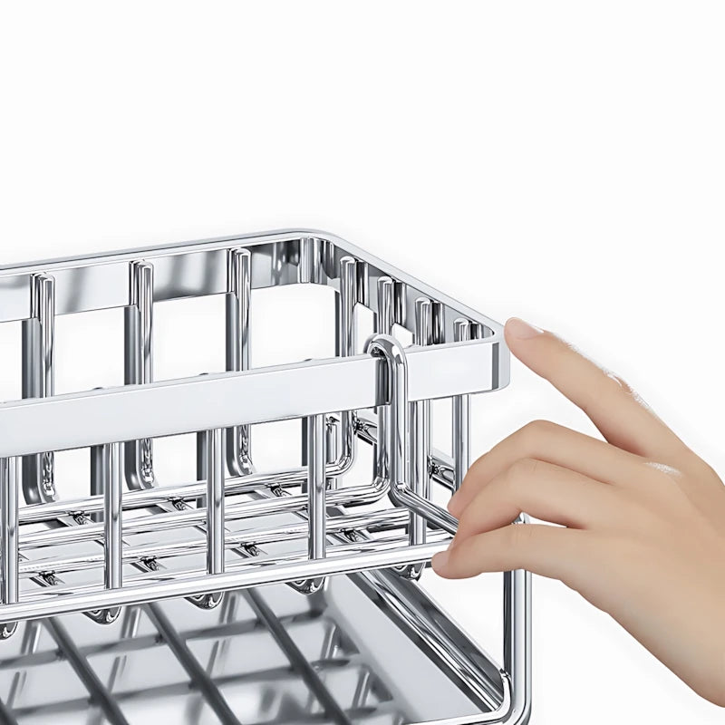 Over-Sink Kitchen Organizer - Stainless Steel