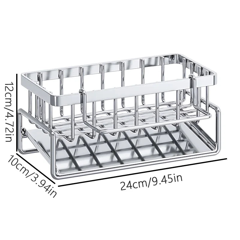 Over-Sink Kitchen Organizer - Stainless Steel