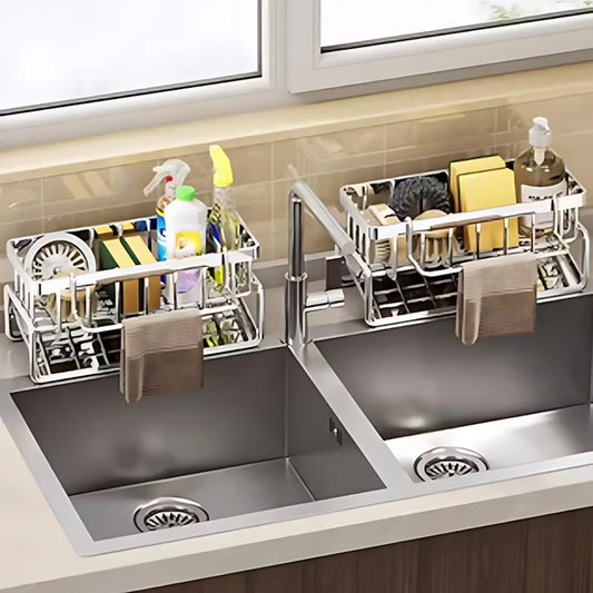 Over-Sink Kitchen Organizer - Stainless Steel