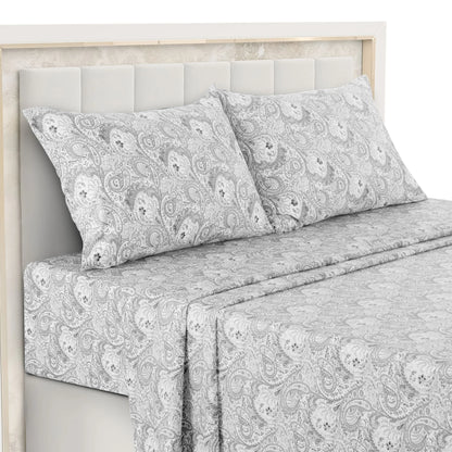 Paisley Bed Sheet Set – Soft Brushed Microfiber Sheets with 16" Deep Pockets
