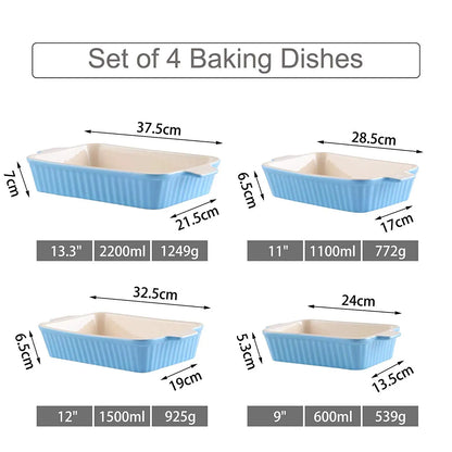 4-Piece Baking Set (9"/11"/12"/13.3")
