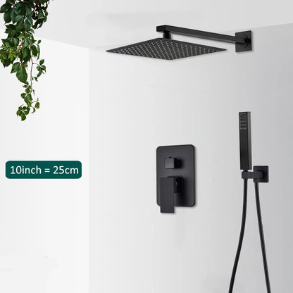 Embedded Shower Faucet Set with Tub Spout