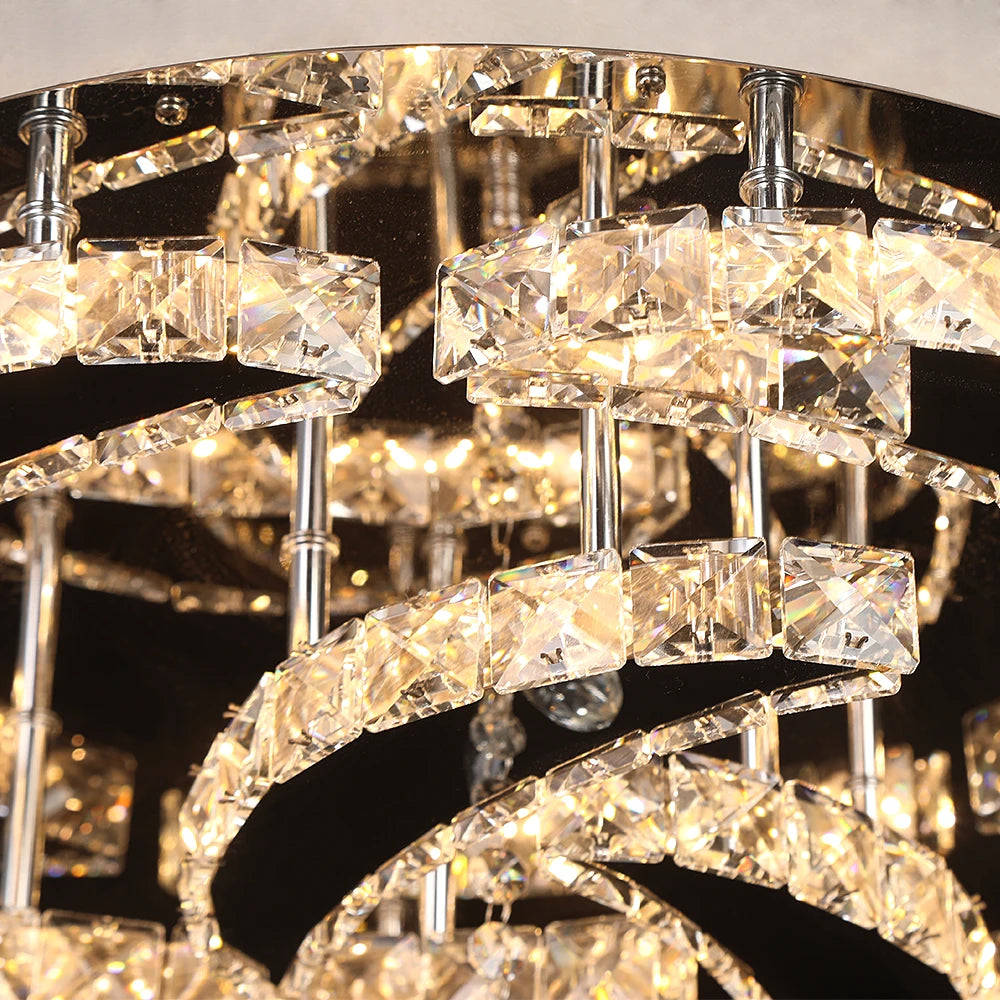 Modern Dimmable LED Luxury Crystal Chandelier