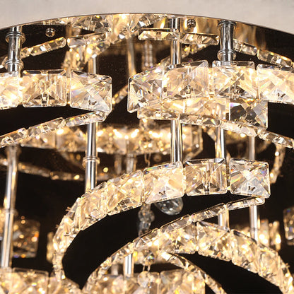 Modern Dimmable LED Luxury Crystal Chandelier