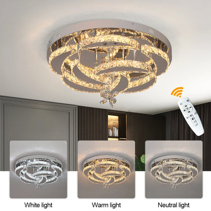 Modern Dimmable LED Luxury Crystal Chandelier