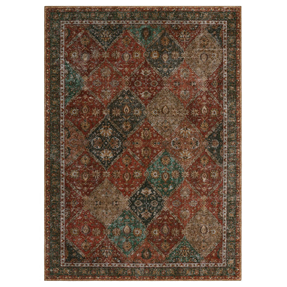 Machine Washable, Non-Slip,Stain & Water Resistant, Low-Pile Moroccan Rug for Every Room
