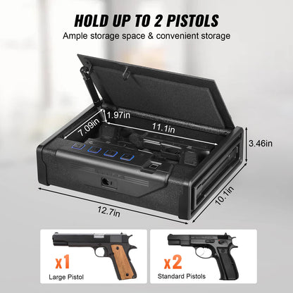 Steel Firearms Case with Advanced Biometric Quick Access