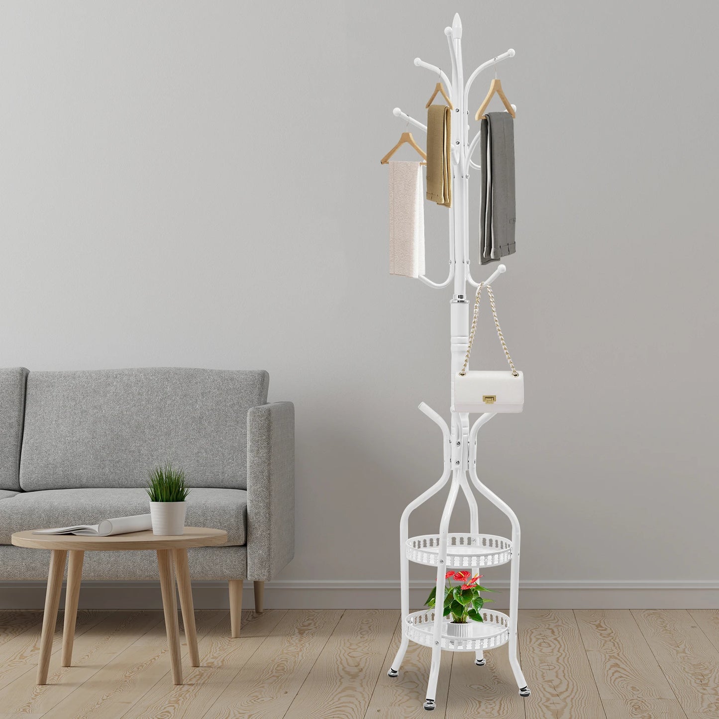 Free Standing Iron Coat Rack