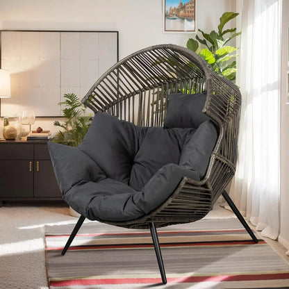 Outdoor/Indoor Egg Chair with Cushion