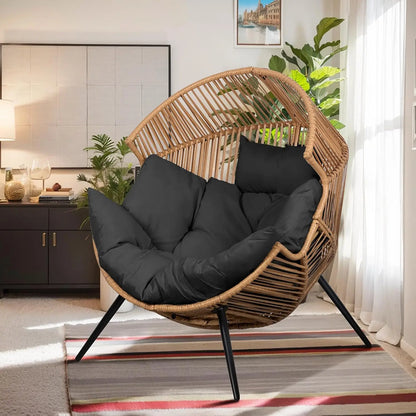 Outdoor/Indoor Egg Chair with Cushion