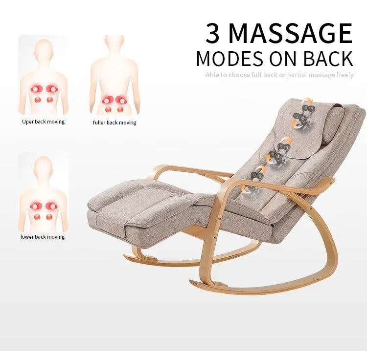 Ergonomic Massage Rocker Recliner Chair with Heat And Vibration