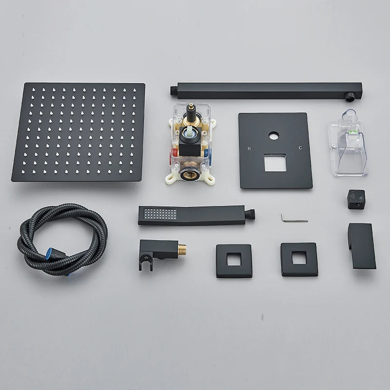 Embedded Shower Faucet Set with Tub Spout