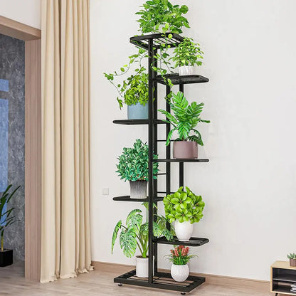 7 Tier 8 Potted Metal Plant Stand Indoor/Outdoor