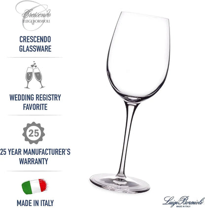 Set of 4 Premium Lead-Free Crystal Bordeaux Wine Glasses