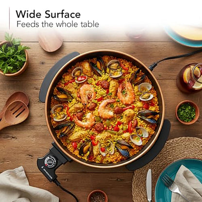 11.5-Inch Electric Skillet with Nonstick Copper Finish