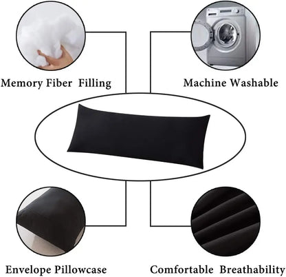 20x54 Inch Body Pillow with Pillowcase
