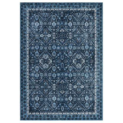 Machine Washable, Non-Slip,Stain & Water Resistant, Low-Pile Moroccan Rug for Every Room