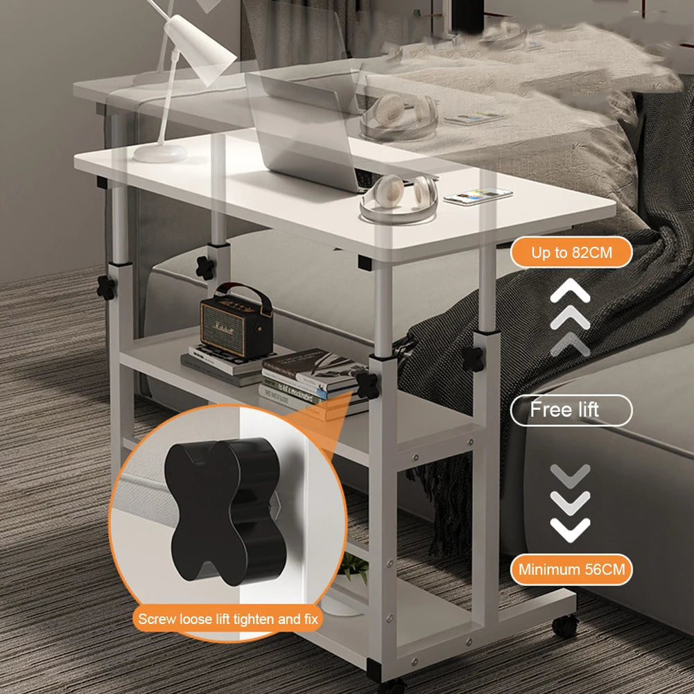 Multi-Level Standing Desk Height Adjustable Wooden Workstation, Work Table or Bedside Table