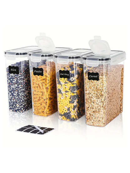 4pcs Large Airtight  Food Storage Containers With Lids