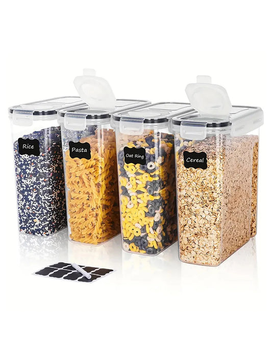 4pcs Large Airtight  Food Storage Containers With Lids