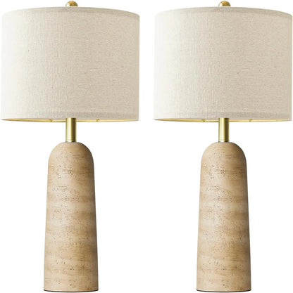Modern Table Lamp, Set of 2 with Shades