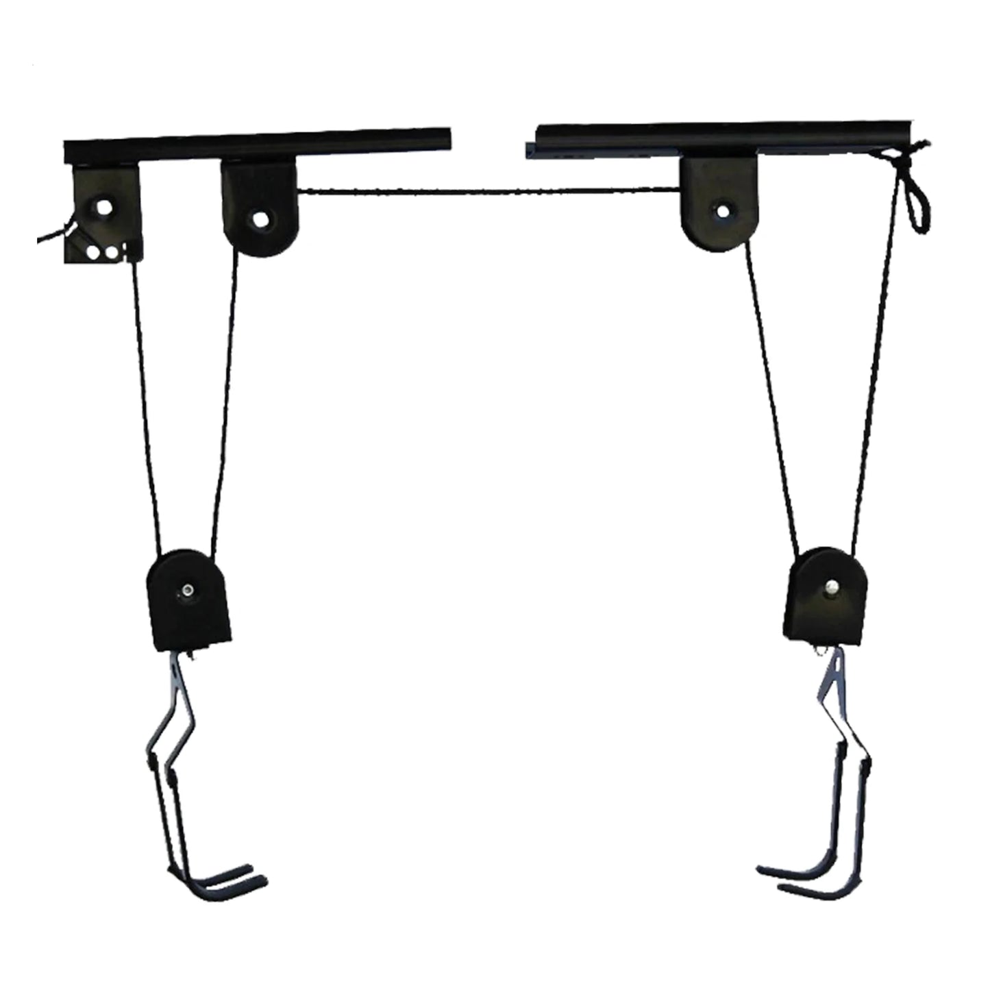 Black Bicycle Lift with ceiling Mount w/132 lbs. Capacity