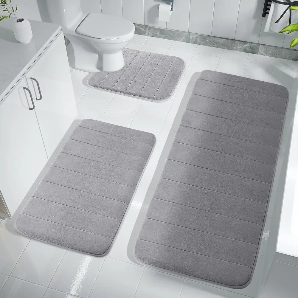 Super Absorbent Memory Foam Bathroom Carpets