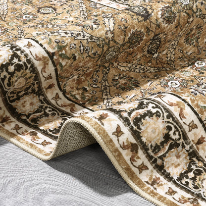 Machine Washable, Non-Slip,Stain & Water Resistant, Low-Pile Moroccan Rug for Every Room