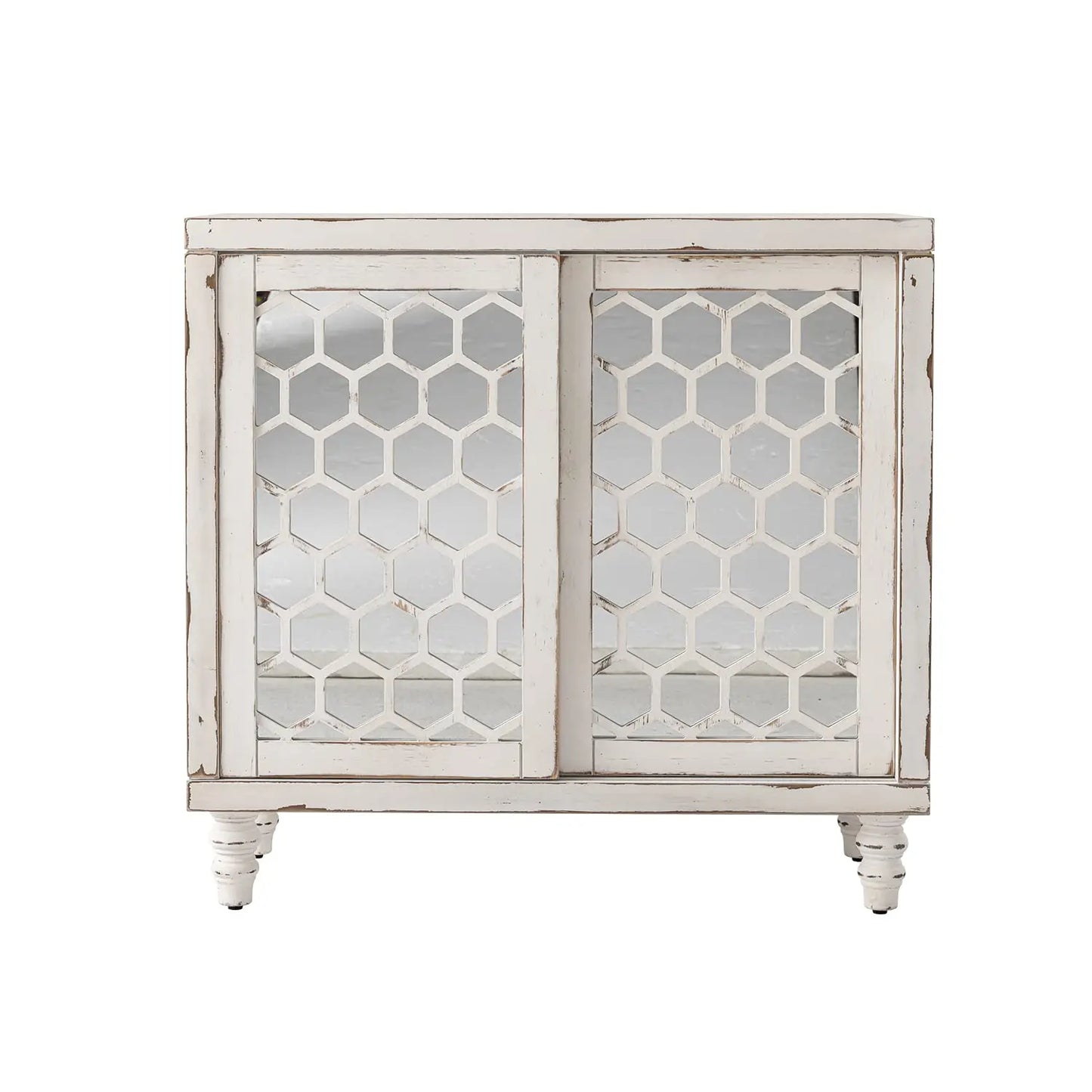 32" Wood Credenza Accent Cabinet with Doors and Shelf