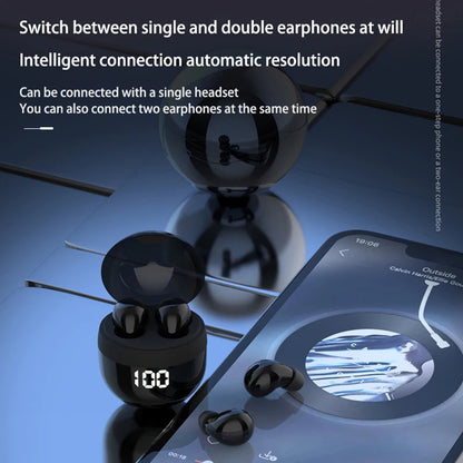 Wireless Bluetooth 5.3 Mini Earbuds with Microphone Noise Reduction