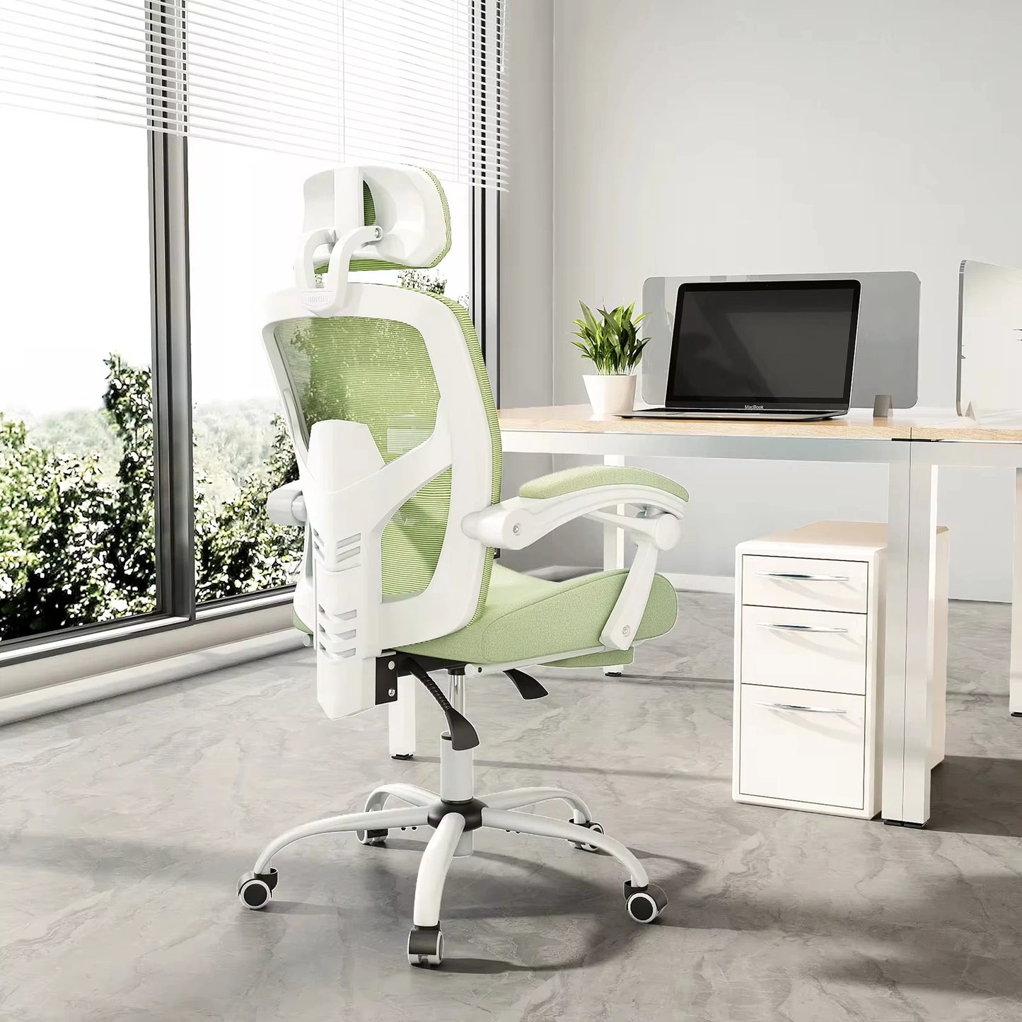 Ergonomic High Back Office Chair with  Lumbar Support Pillow
