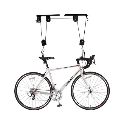 Black Bicycle Lift with ceiling Mount w/132 lbs. Capacity