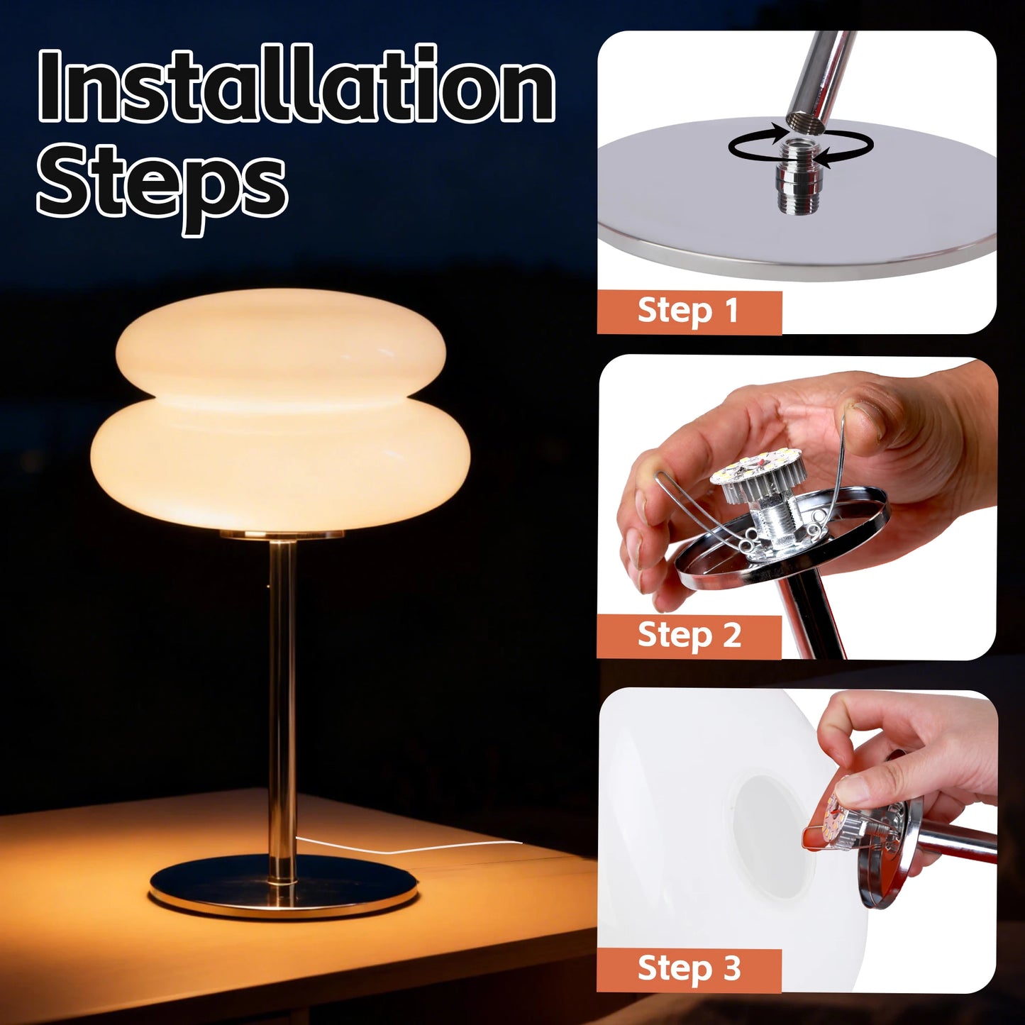 Modern Table lamp, Dimmable