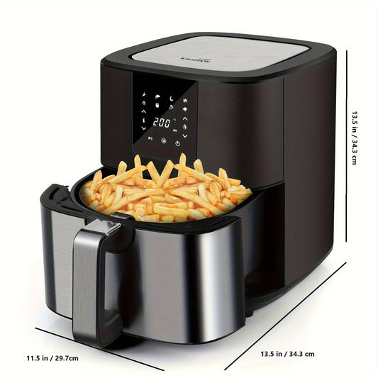 1500W/7QT Air Fryer Cooker w/8 Presets