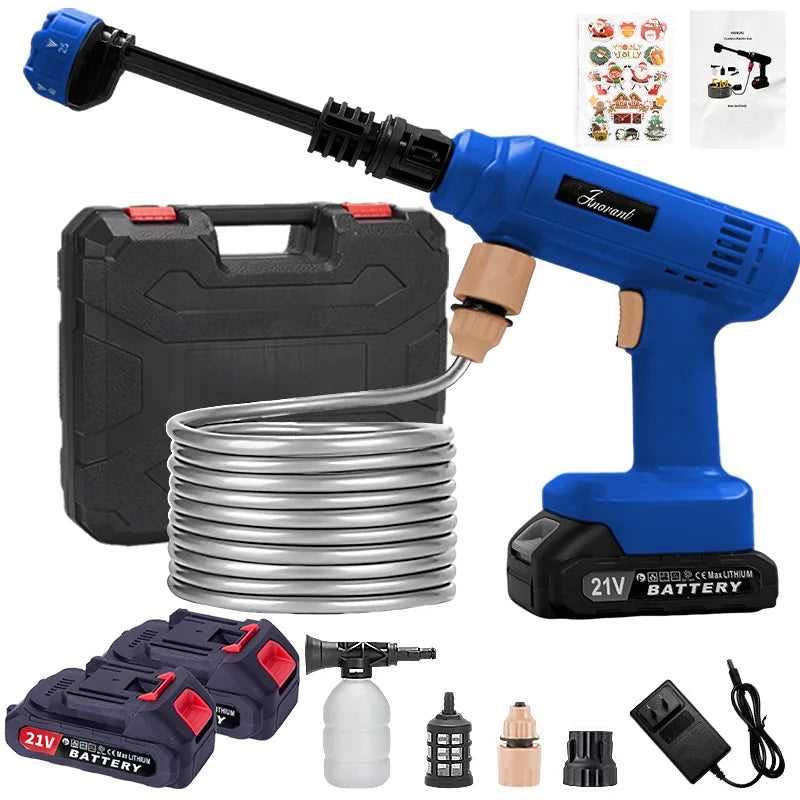 Cordless High Pressure Washer Portable Electric Pressure Washer w/Hose