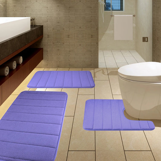 Super Absorbent Memory Foam Bathroom Carpets