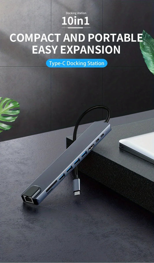10 in 1 USB C Docking Hub, 100W
