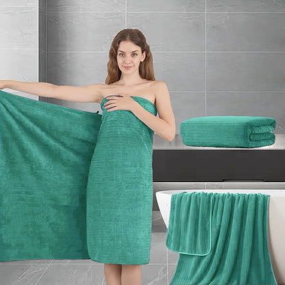 Thick Absorbent Luxury Cotton Bathroom Towels (Singles or 4 pcs set)