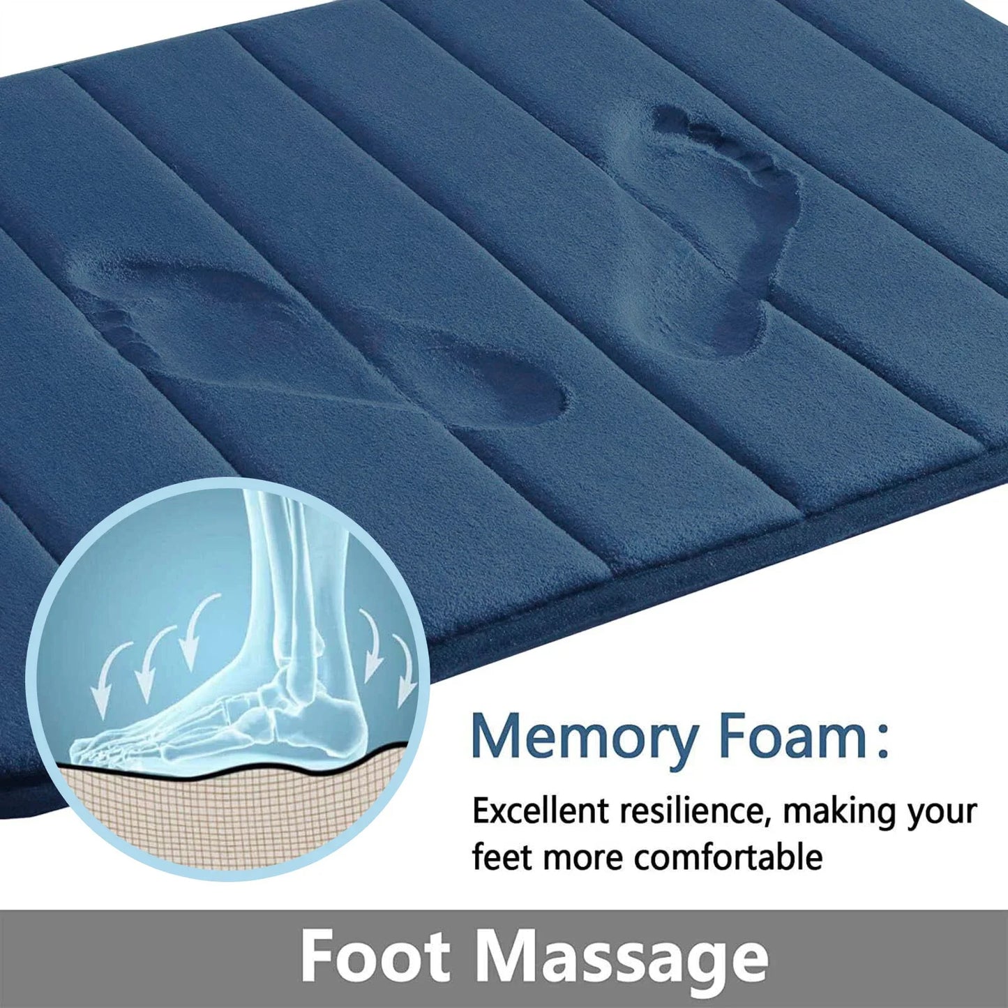 Super Absorbent Memory Foam Bathroom Carpets
