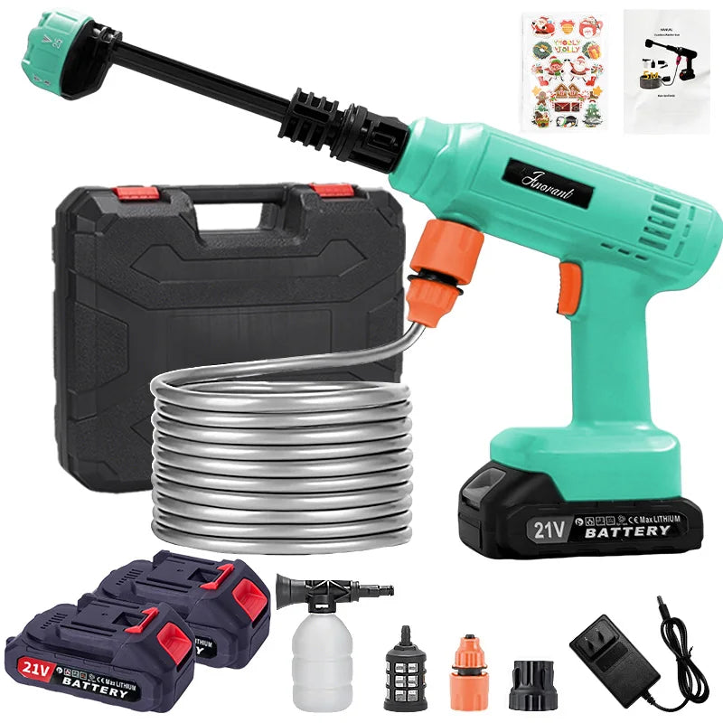 Cordless High Pressure Washer Portable Electric Pressure Washer w/Hose