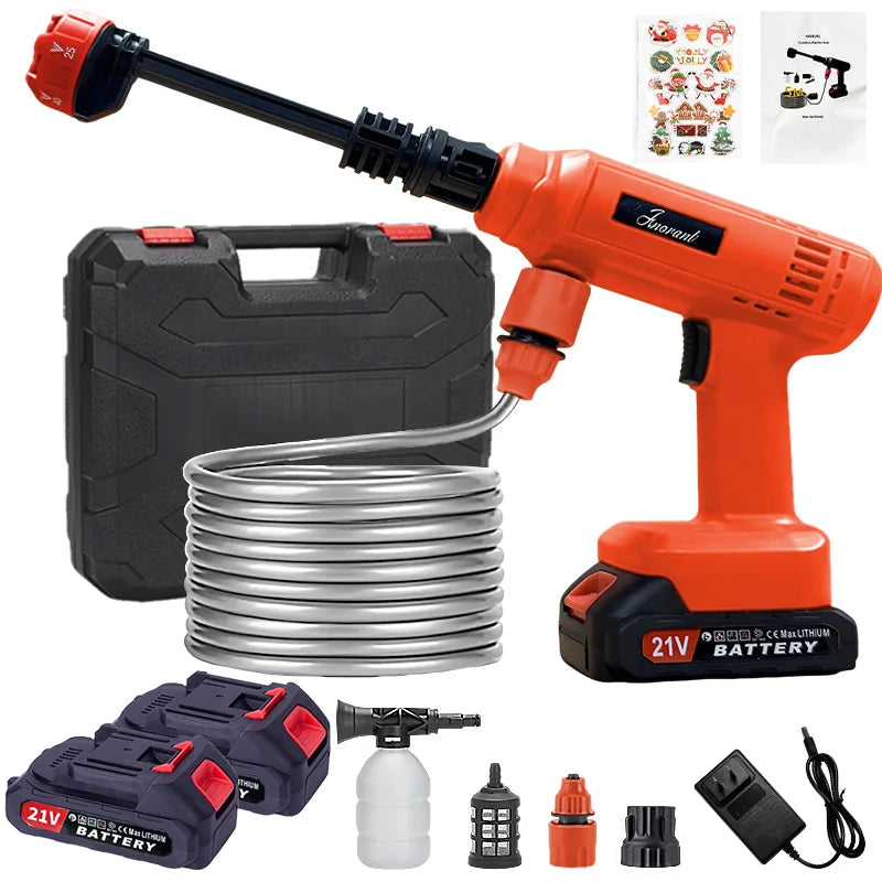 Cordless High Pressure Washer Portable Electric Pressure Washer w/Hose