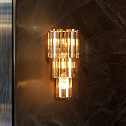 Multi-Layer Crystal Sconce