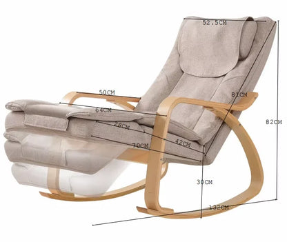 Ergonomic Massage Rocker Recliner Chair with Heat And Vibration